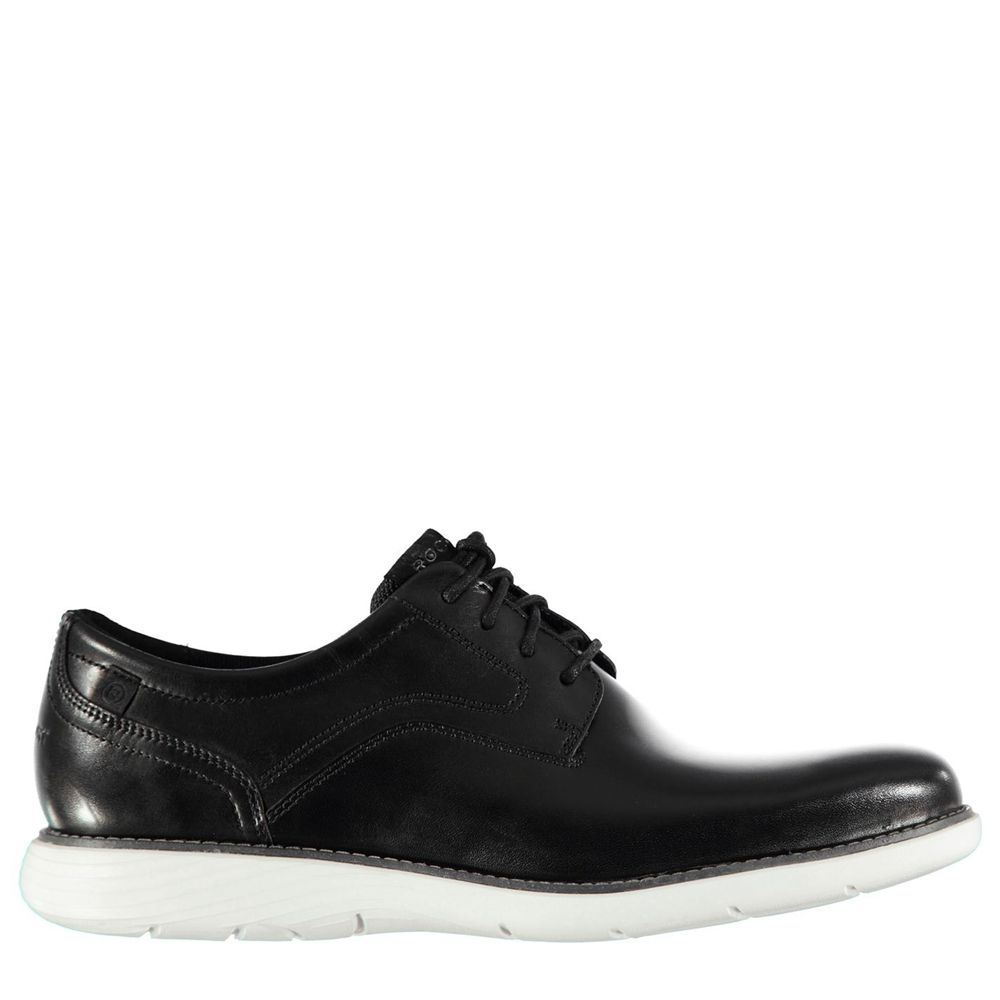 Sapatos Oxford Homem Rockport Garet Pretas / Branco,Portugal UJVXI-4579